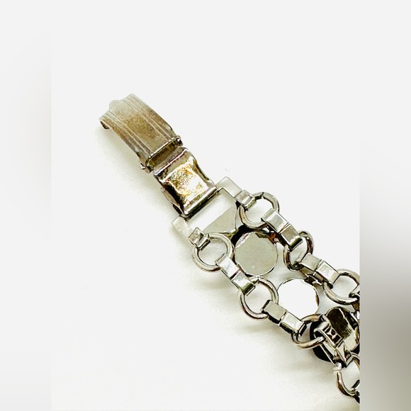 Vintage Garnet brooch and bracelet Demi parure set - Picture 7 of 16